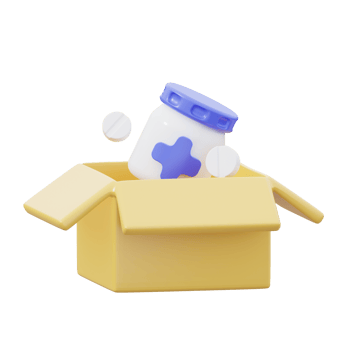 3D Medicine Delivery Illustration png