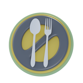 3D No Food Illustration png
