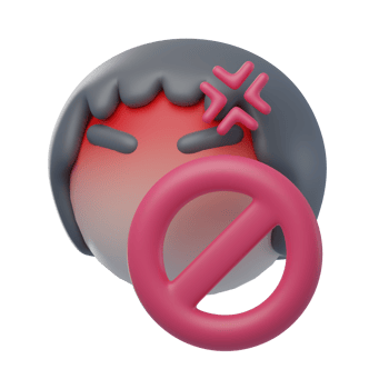 3D No Angry Illustration png