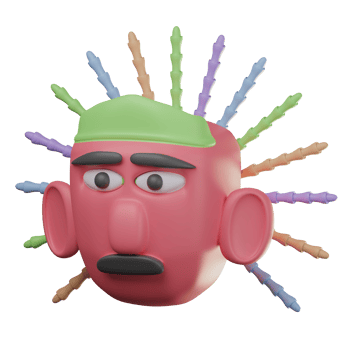 3D Ondel Ondel Illustration png