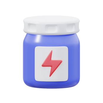 3D Protein Supplement Illustration png