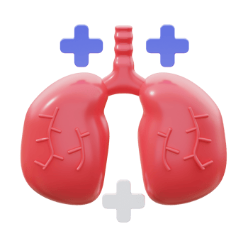 3D Respiratory Care Illustration png