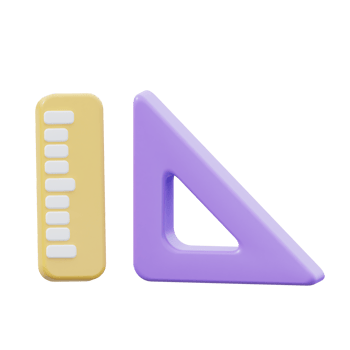 3D Ruler Illustration png