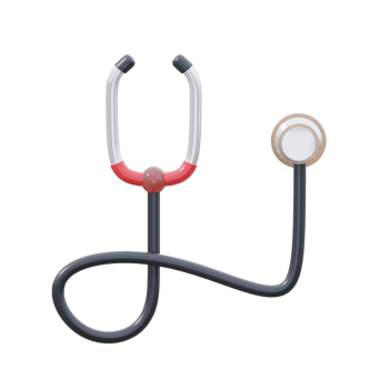 3D Stethoscope Illustration png
