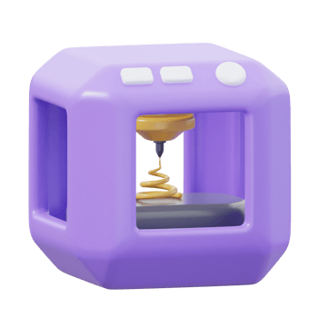 3D Printer Illustration png