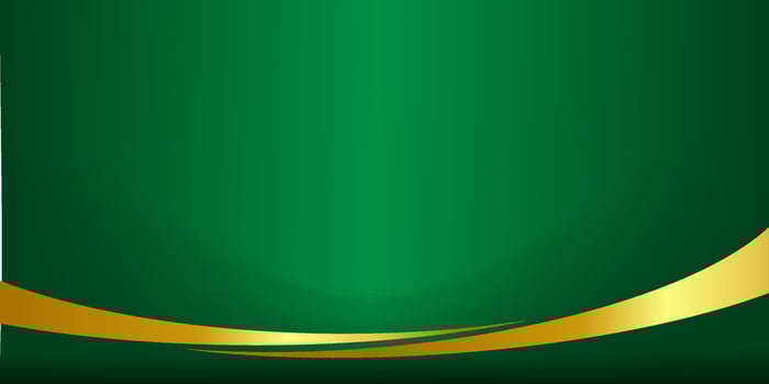 A sleek, luxurious green background with a golden wave accent, creating a refined, elegant look ideal for premium branding, presentations, or invitations that demand sophistication vector