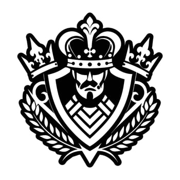 Royal guard icon in glyph style vector