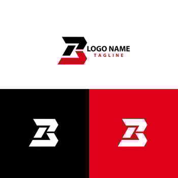letter PB logo design vector