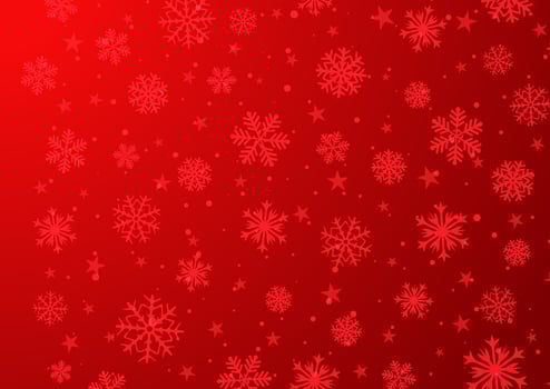 Christmas background with decorative snowflake design vector
