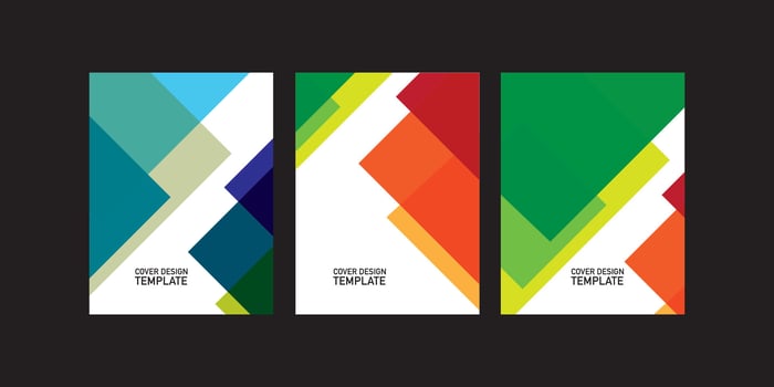 Colorful Geometric Cover Set vector