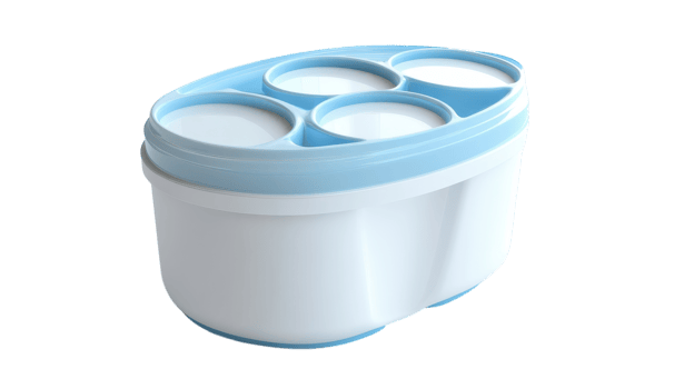 Container with multiple compartments ideal for organizing small items at home or in the office. png