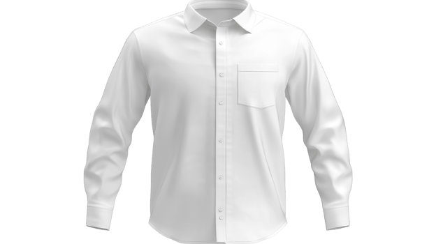 A white shirt on a black background png