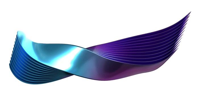 3D Wave abstract blue and purple motion png