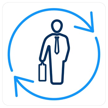 Ability and man icon concept vector