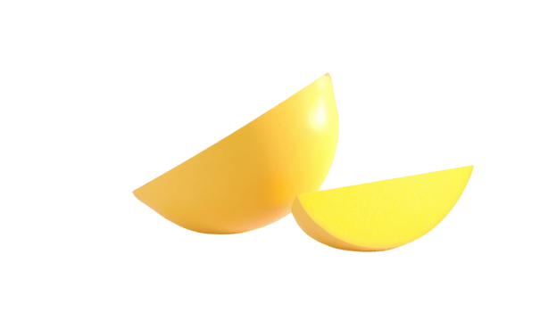 A Fresh Mango with a Slice Next to It on an Isolated Background - Perfect for Summer Recipes and Healthy Snack Ideas. png