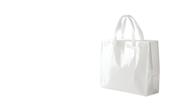 Versatile and Essential Plastic Shopping Bag with Handles Ideal for Retail and Everyday Use to Carry Goods and Products Safely and Conveniently. png