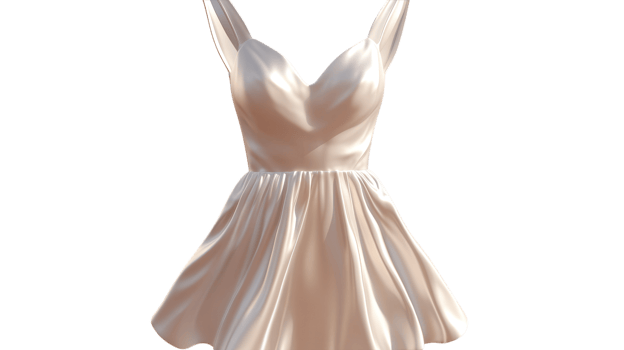 Elegant Silk Satin Dress with Delicate Straps Perfect for Formal Events and Evening Gatherings. png