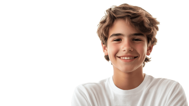 A boy smiles for the camera png