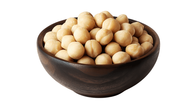 A bowl full of peanuts on a black background png