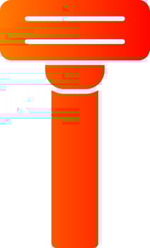 Razor Colorful Icon Icon vector