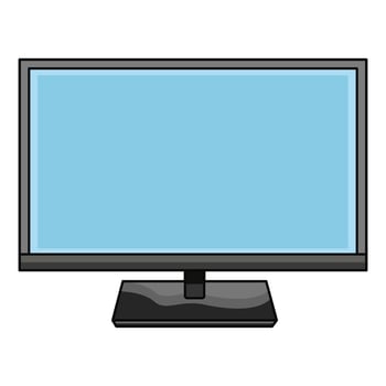 illustration of computer monitor vector