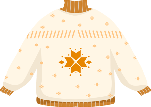 warm knitted sweater cute png