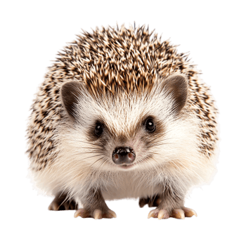 Hedgehog Front View on transparent background png