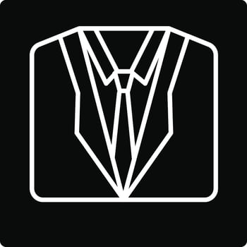 Business Coat Illustration Icon vector