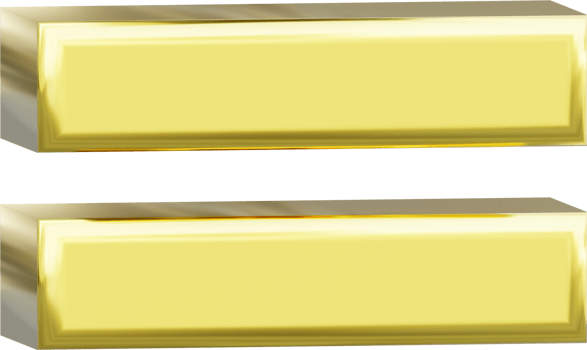 A gold Equals sign isolated. png