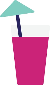 Cocktail Drink Glass vector