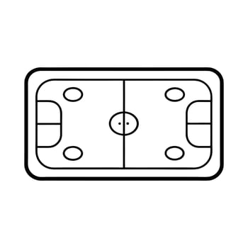 Sports ClipArt Design Hockey Player Outline Illustration vector