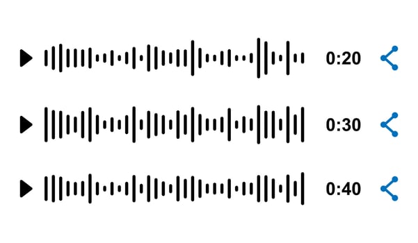 Digital sound wave equalizer, simple audio sound waves effect. vector