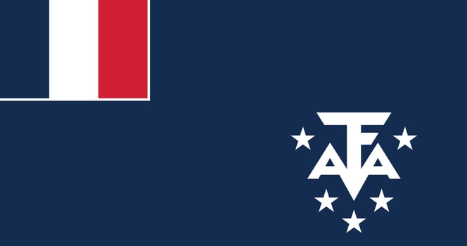 French Southern And Antarctic Lands Flag Illustration vector