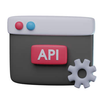 3D API Transparent Icon Illustration png
