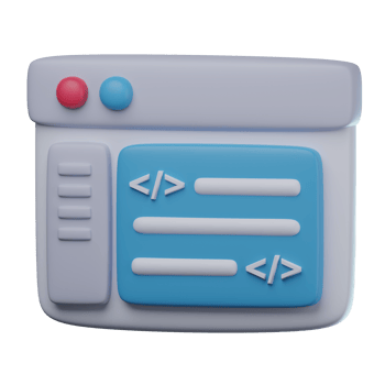 3D Code Editor Transparent Icon Illustration png