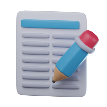 3D Copywriting Transparent Icon Illustration png