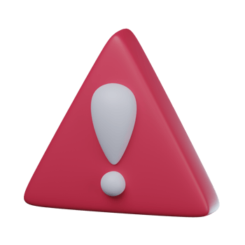 3D Danger Transparent Icon Illustration png
