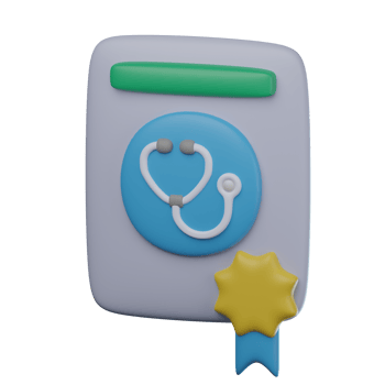 3D Doctor License Transparent Icon Illustration png