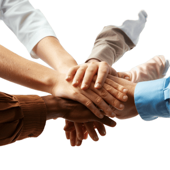 Hospital Teamwork Hands Circle png