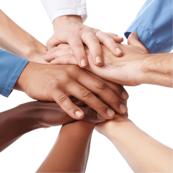 Medical Team Hands In Unity png