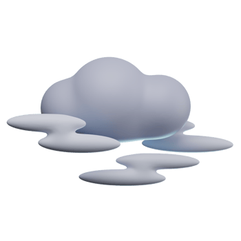 3D Foggy Weather Transparent Icon Illustration png