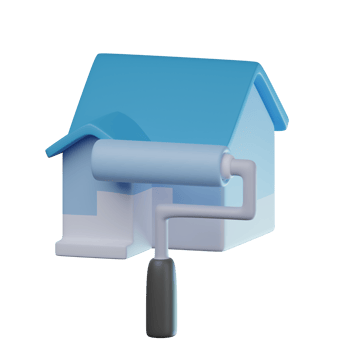 3D Home Renovation Transparent Icon Illustration png