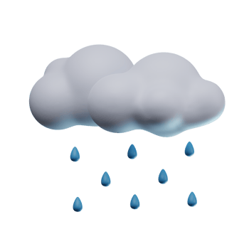 3D Light Rain Transparent Icon Illustration png