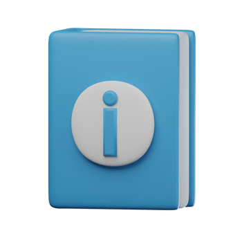 3D Manual Book Transparent Icon Illustration png