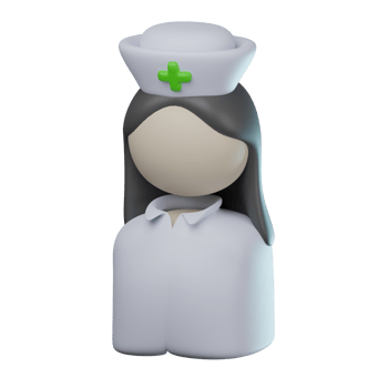 3D Nurse Transparent Icon Illustration png