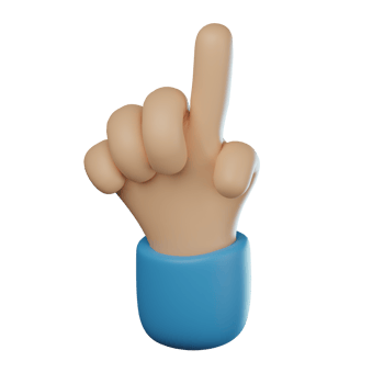 3D Open Hand Hand Gesture Transparent Icon Illustration png