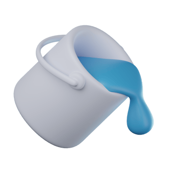 3D Paint Bucket Transparent Icon Illustration png