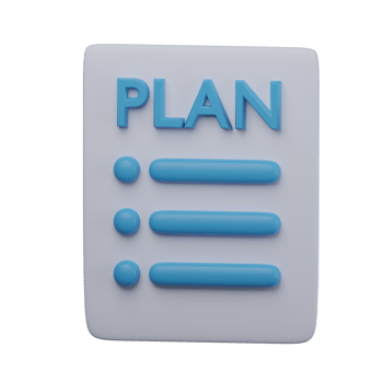 3D Plan Transparent Icon Illustration png