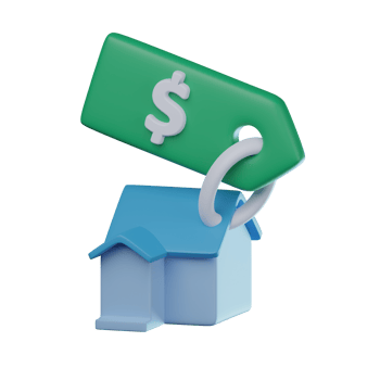 3D Property Price Transparent Icon Illustration png