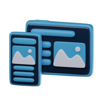 3D Responsive Transparent Icon Illustration png